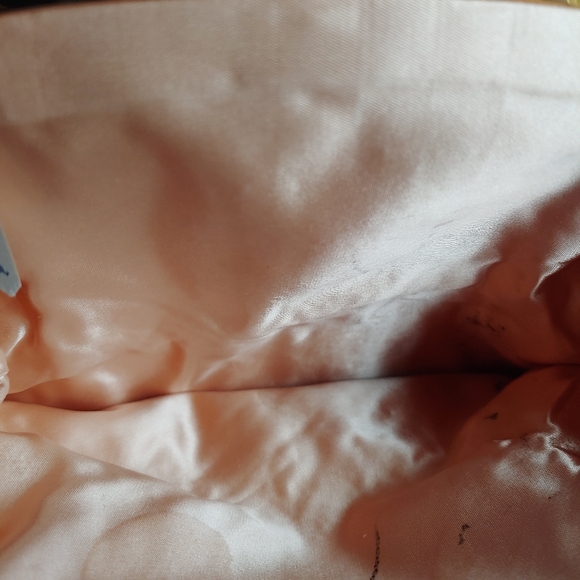 Vtg Harry Levine Black Satin Evening Clutch HL 24K Gold Plated Rhinestones Folds - Picture 11 of 16